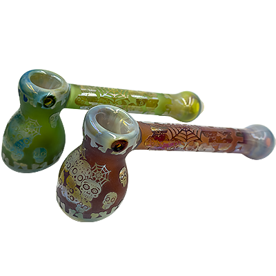 6.5″ SirEEL Etched Design Hammer Bubbler | Assorted Designs