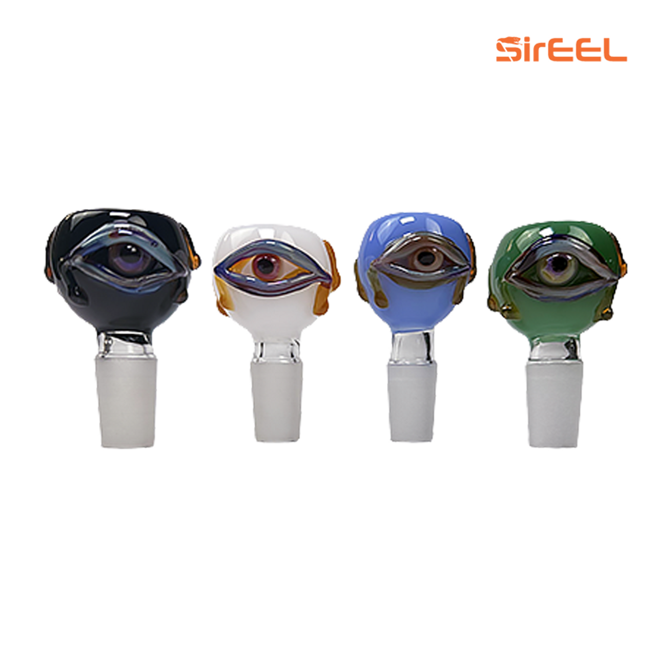 SirEEL Drippy Eye Push Bowl | 14MM | Assorted Colors