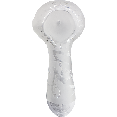 4″ SirEEL Etched Leaf Sandblasted Spoon