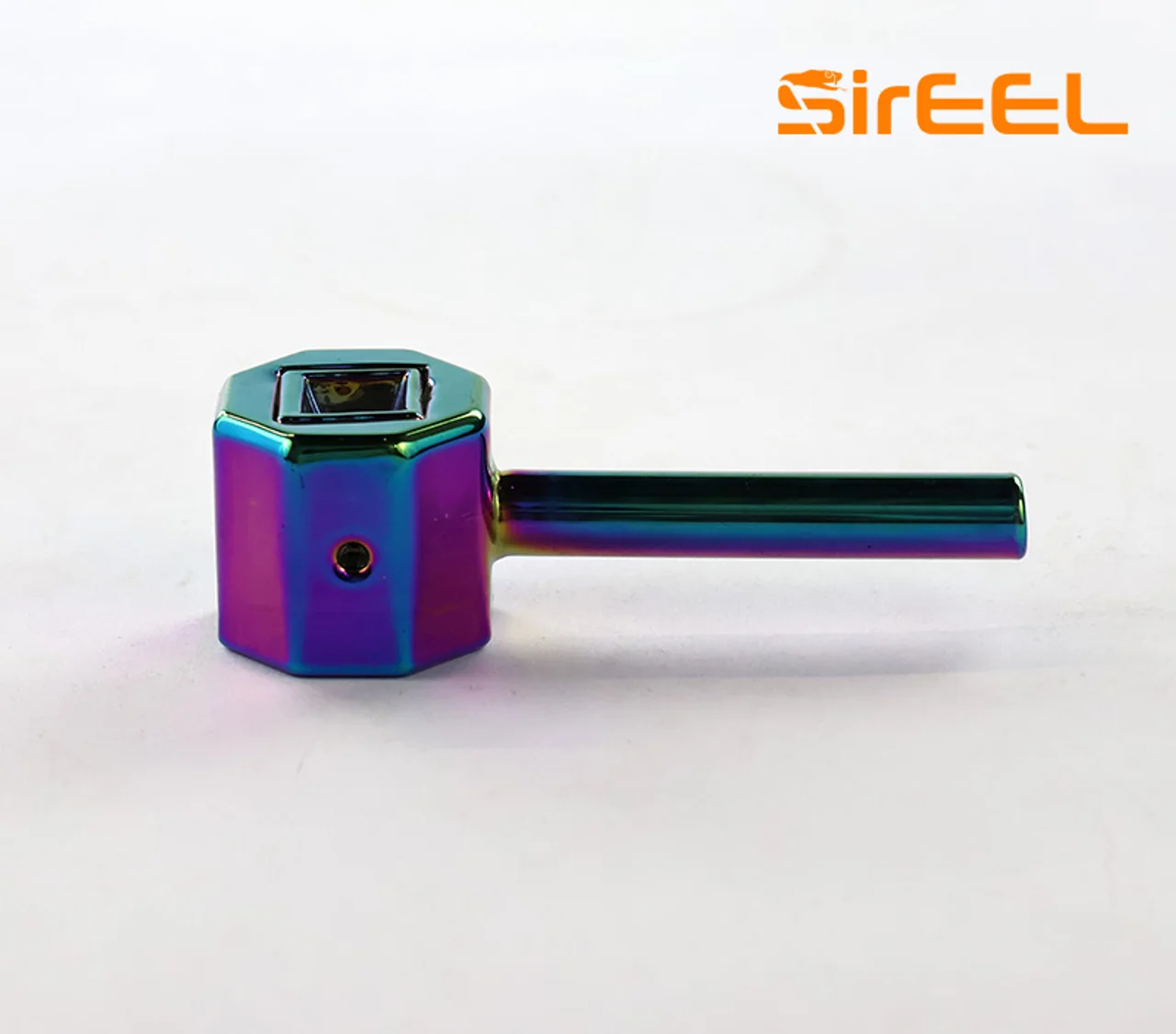 SirEEL - 4.5” Shapes Test Series Iridized Hand Pipe, Octagon “The Spark”