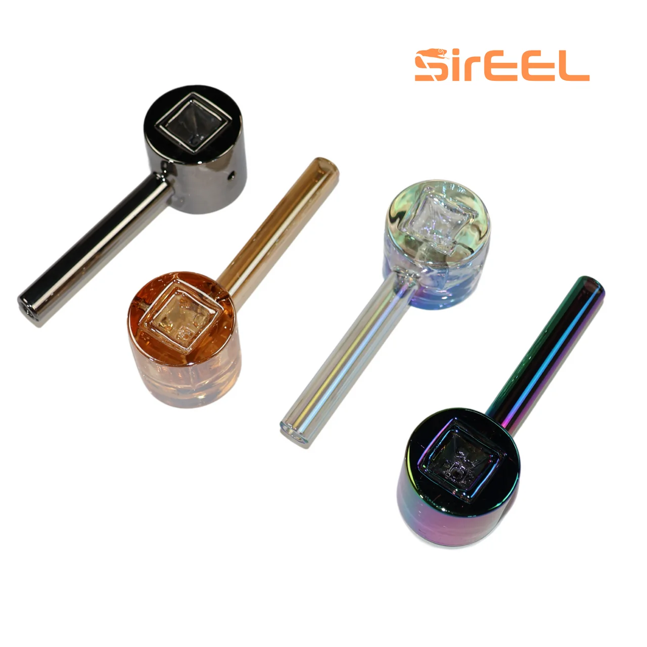 SirEEL - 4.5” Shapes Test Series Iridized Hand Pipe, Circle “The Flow”