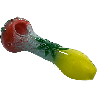 4″ SirEEL Multi-Frit 3D Leaf Spoon | Assorted Colors