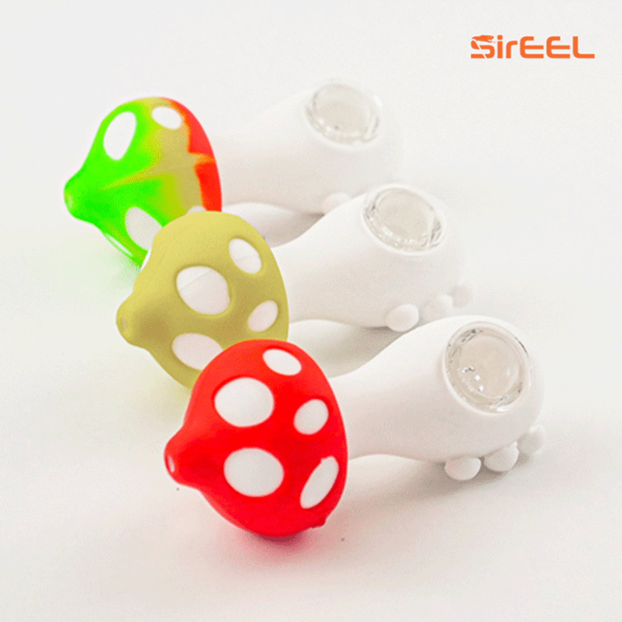 4.5″ SirEEL Silicone Mushroom Pipe | Assorted Colors