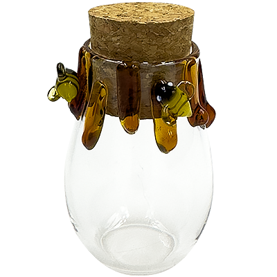 SirEEL Drippy Honeybee Jar w/Cork Lid