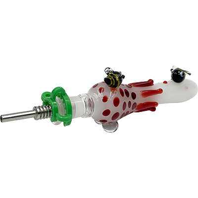 4.5″ SirEEL Drippy Honeybee Nectar Collector | 10mm Tip | Assorted Colors