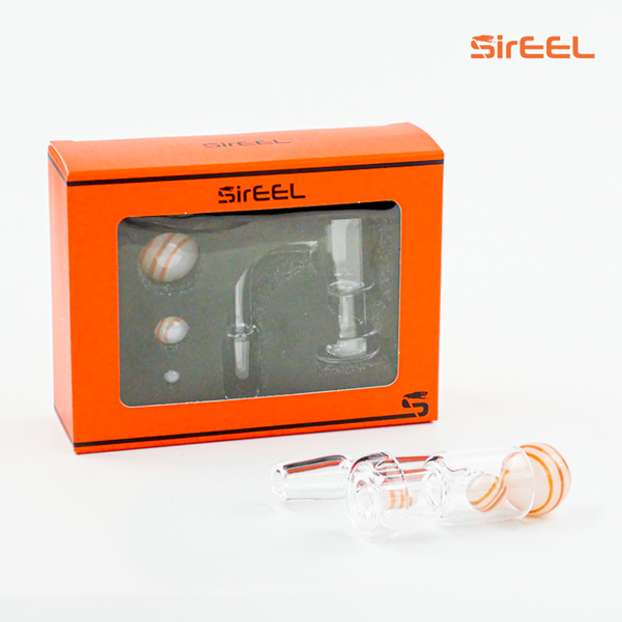 SirEEL Terp Slurper Stringer Set w/ Banger | 4pc | 14mm Male 90* | Assorted Colors