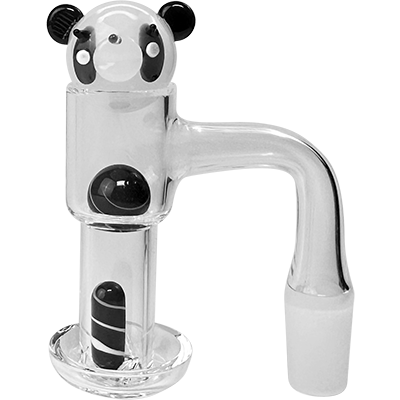SirEEL Quartz Terp Slurper Panda Set | Matching Cap & Pills | 14mm Male