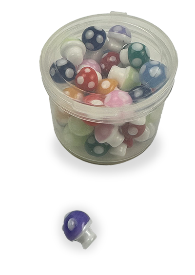 SirEEL 8mm Mushroom Terp Pearls | Assorted Fun-gi | 50 Pack