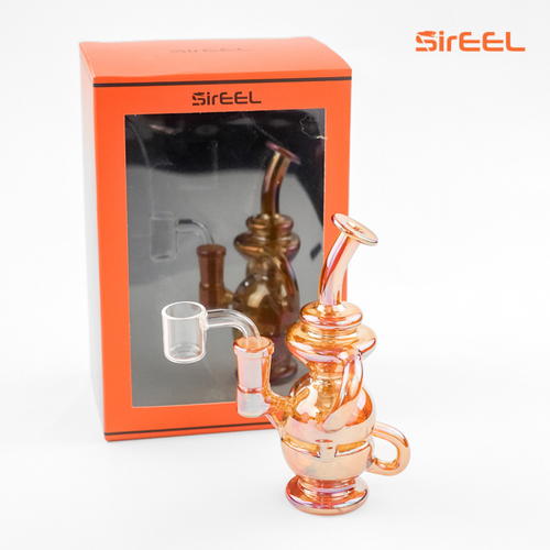 7″ SirEEL Wrap Around Arm Klein Recycler Bong with Banger | Retail Packaging