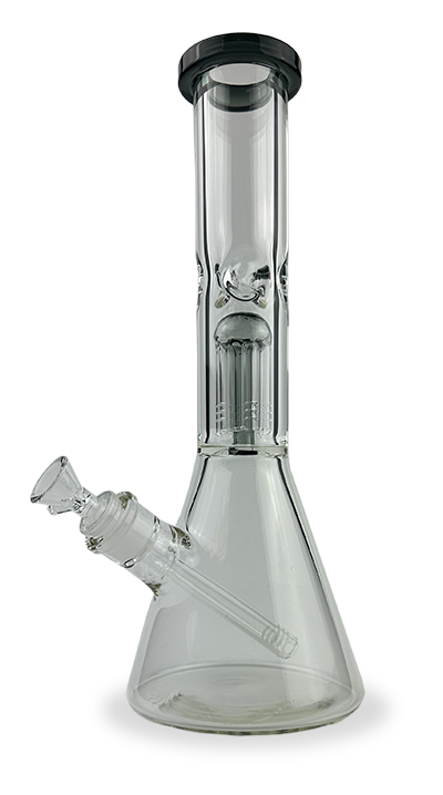 12″ SirEEL Color Accented Tree Perc Bong | Assorted Colors with Flower Bowl