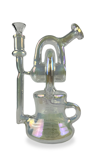 10″ SirEEL Fumed Arches Recycler Rig | 14mm Flower Bowl Included