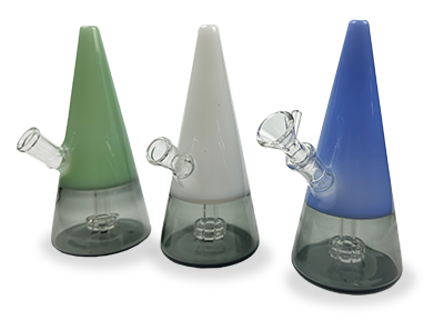 8″ SirEEL Candy Cone Showerhead Bong with Flower Bowl | Assorted Colors