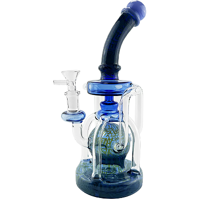 10″ SirEEL Etched 7x Recycler Rig | Assorted Colors