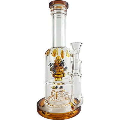 10″ SirEEL BEE HIVE 2x Shower Bong | BEE-utiful Color
