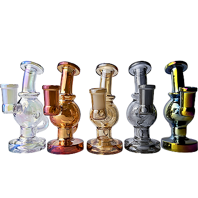 5″ SirEEL Iridized Fab-Egg Incycler Bong with Banger | Assorted Colors