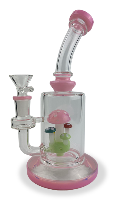 9″ SirEEL Mushroom Perc Bent Rig | 14mm Flower Bowl Included