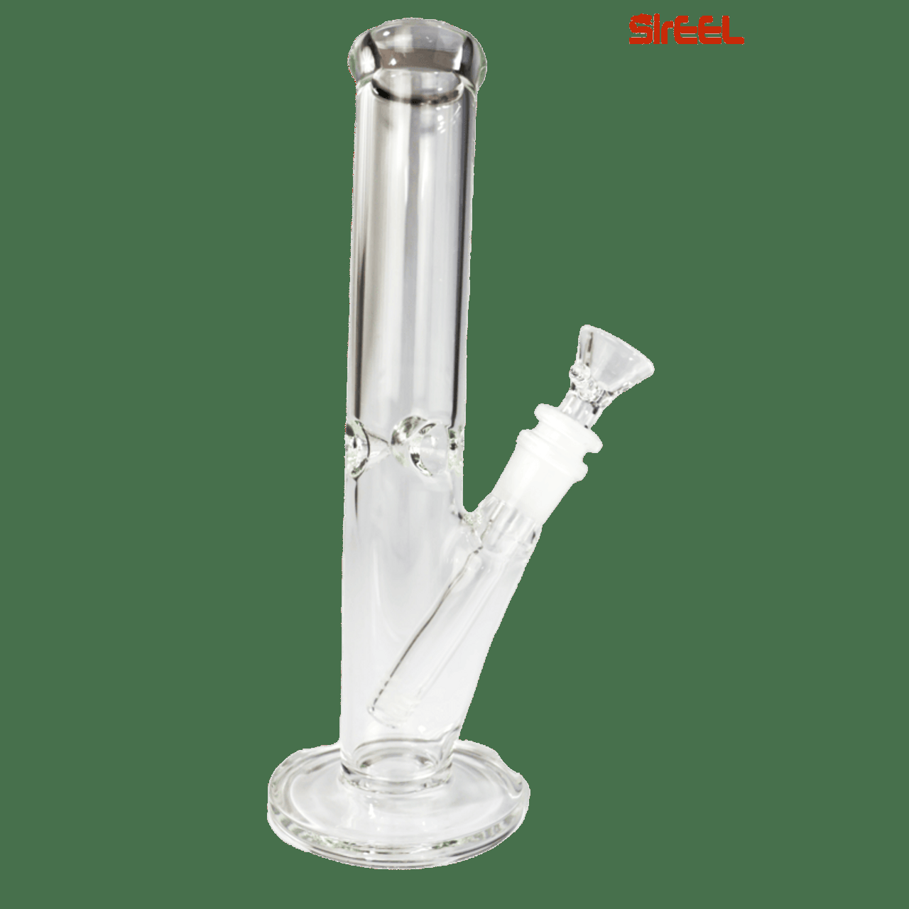 10″ SirEEL Straight Tube Scientific Bong with Flower Bowl
