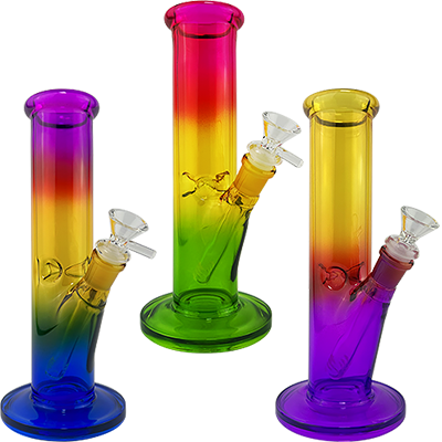 10″ SirEEL Rainbow Gradient Bong | Assorted Colors